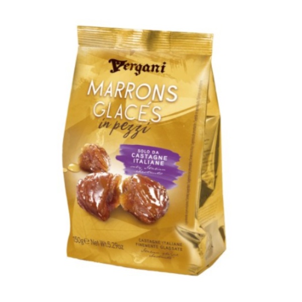 Marrons Glaces In Pezzi Pieces Italian Glazed Chestnuts Vergani 200g